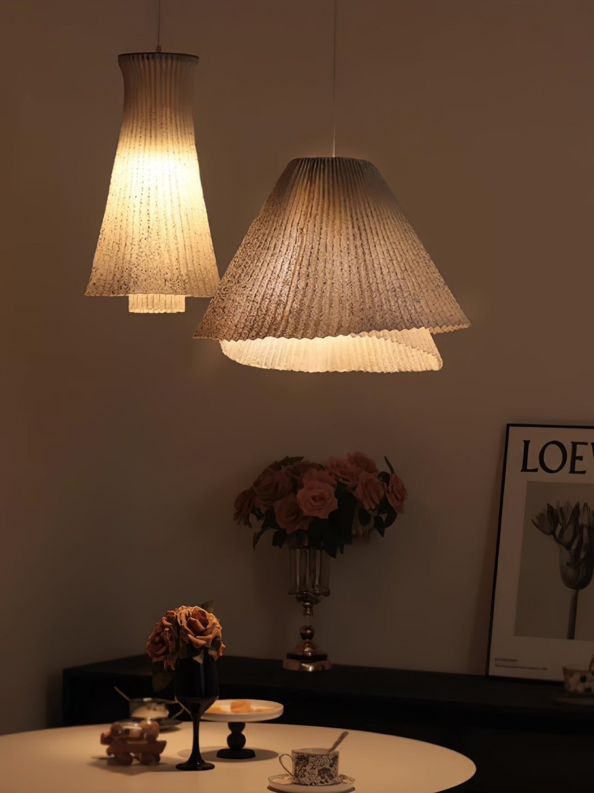 Viora vintage-pendellampa i stål