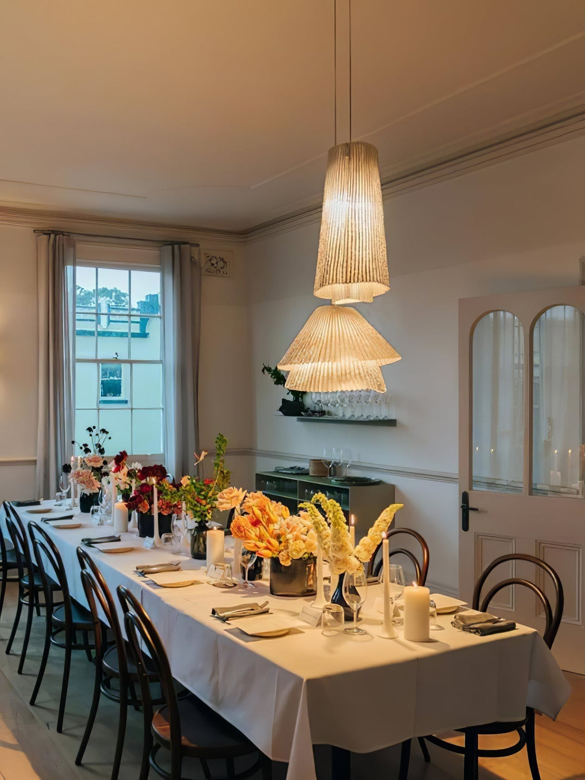 Viora vintage-pendellampa i stål