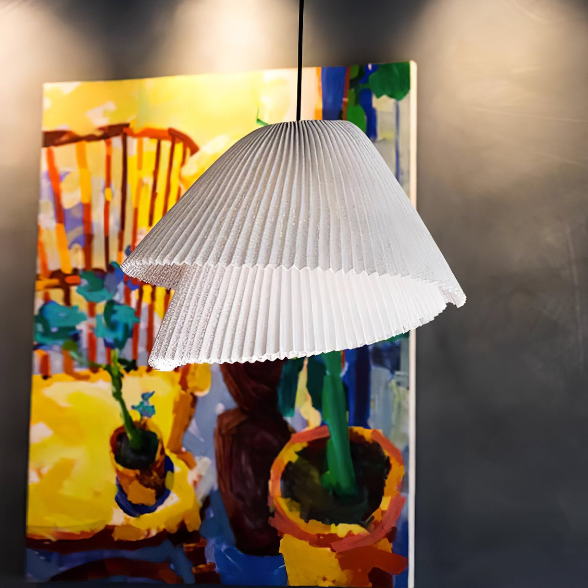Viora vintage-pendellampa i stål