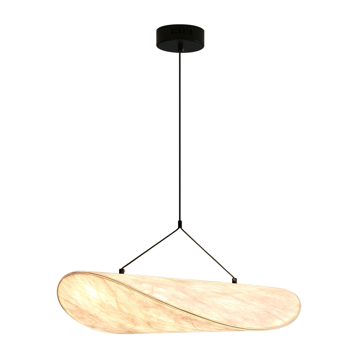 Luminette mínimalískur silkihengilampi