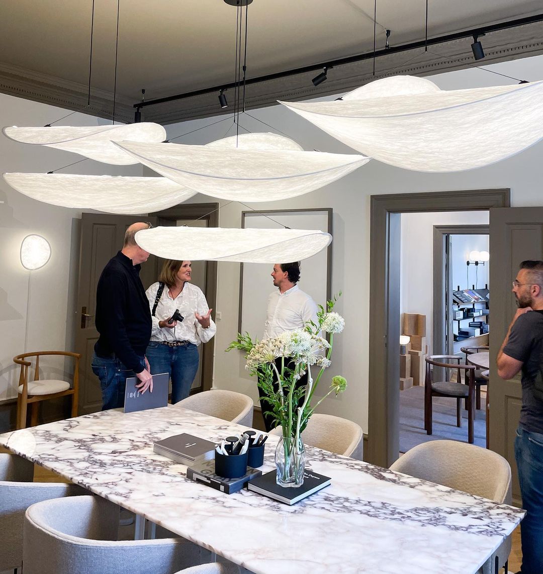 Luminette mínimalískur silkihengilampi