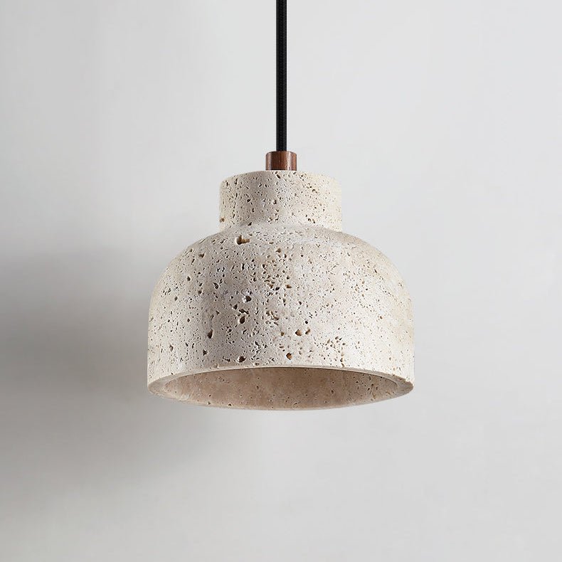 Candeeiro suspenso de travertino Noraneria Bell