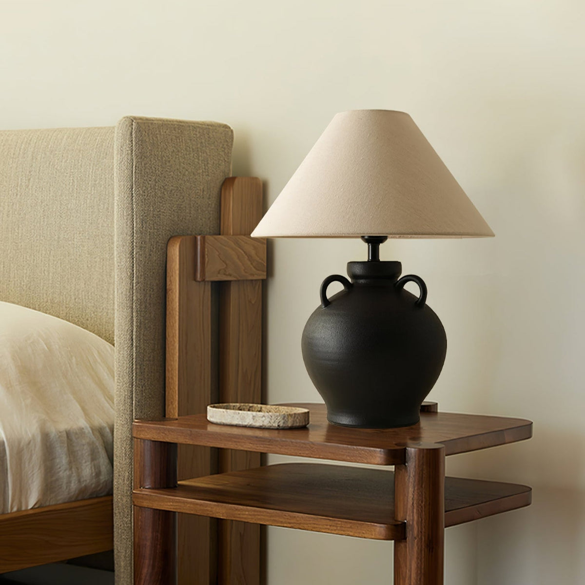 Joyce modern bordslampa i keramik