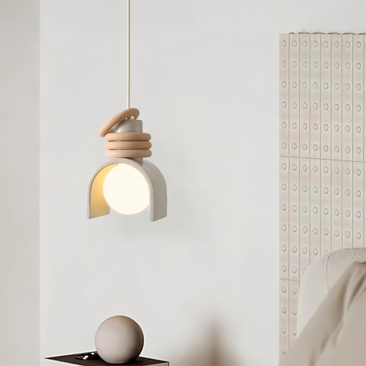 Luminária suspensa de vidro contemporânea Uvian