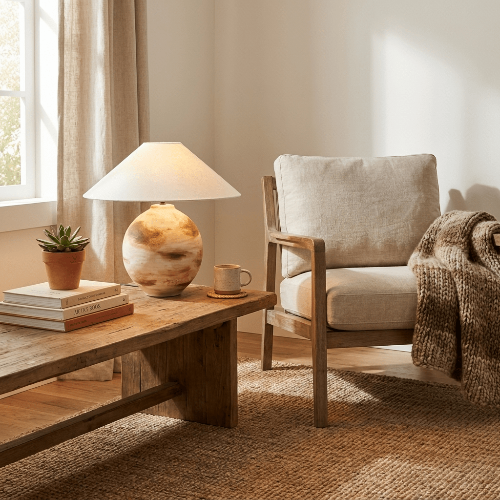 Sorellan keramisk bordlampe