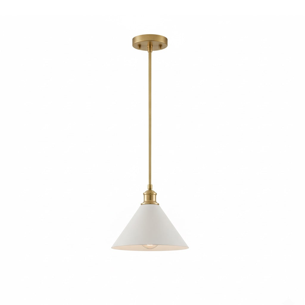 Soluenne modern pendellampa i mässing
