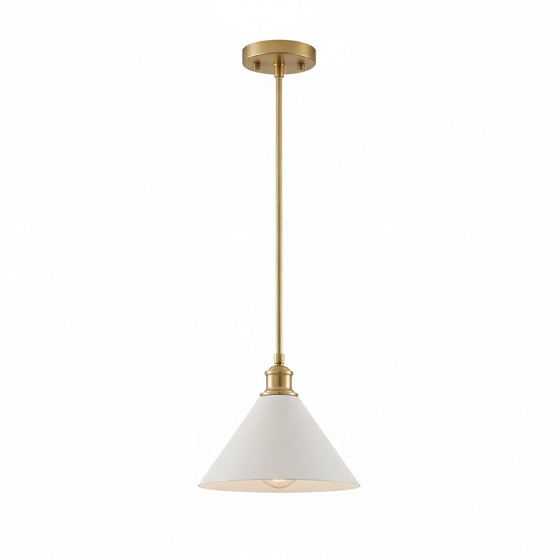 Soluenne modern pendellampa i mässing