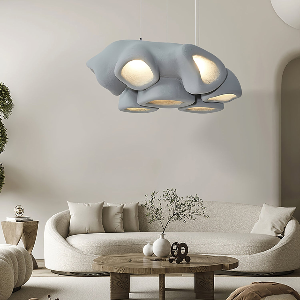 Candeeiro suspenso Cloud moderno em poliestireno