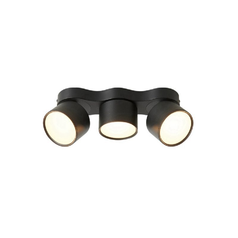 Nylaeara loftslampe med tre roterende, foldbare hoveder
