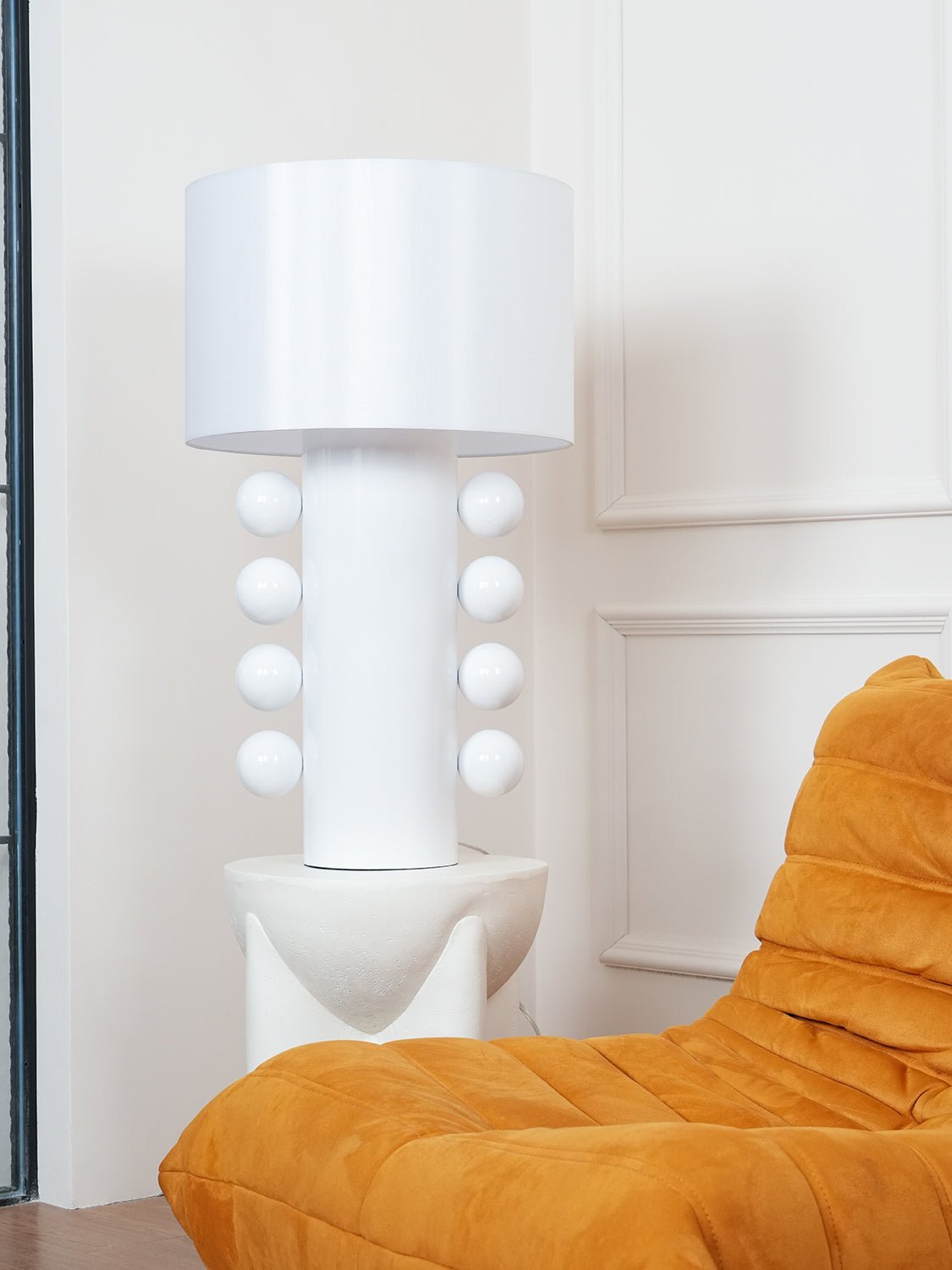 Nixu lekfull bordslampa i tyg