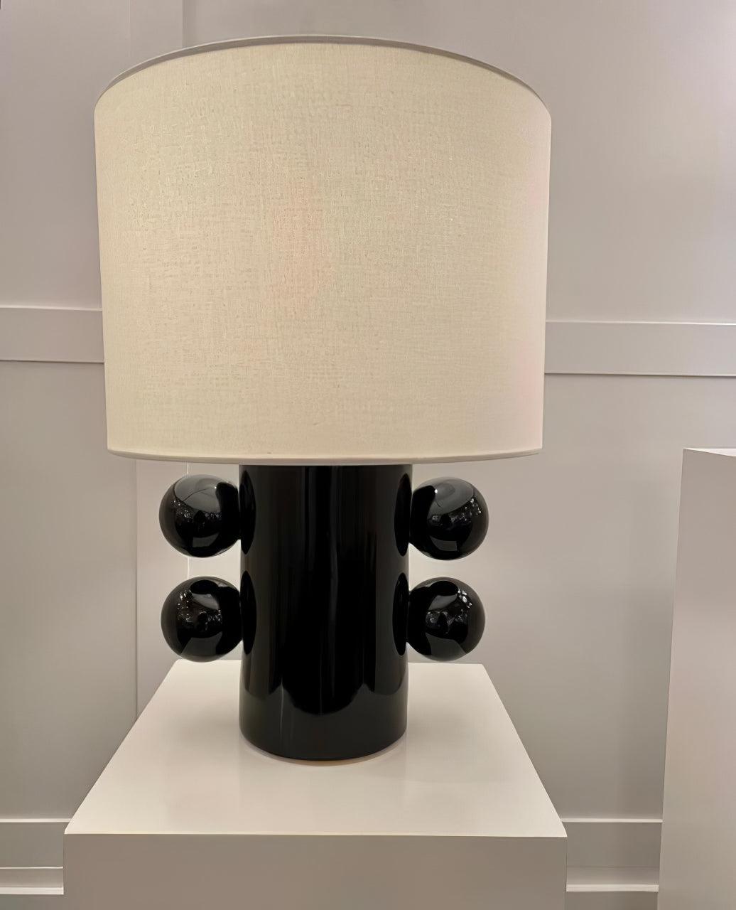 Nixu lekfull bordslampa i tyg