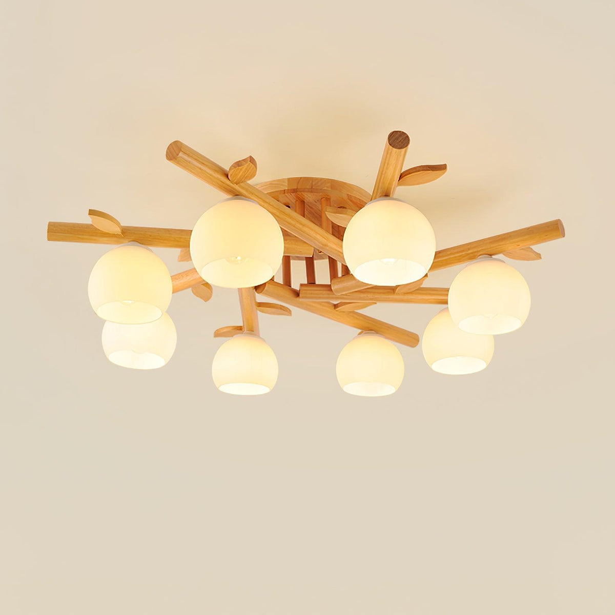 Candeeiro de teto Willow em madeira minimalista