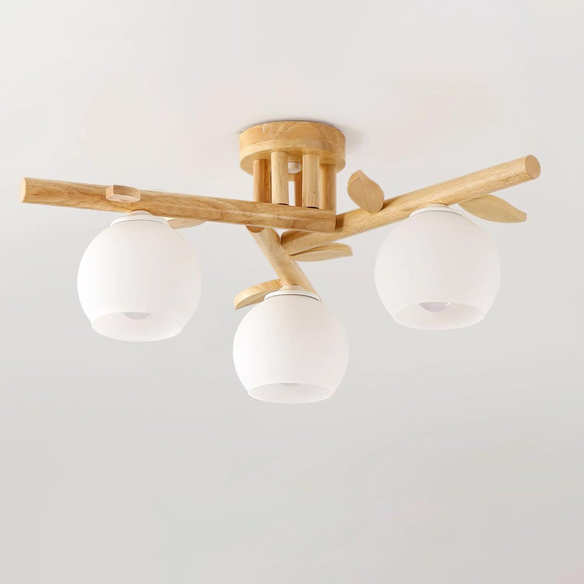 Candeeiro de teto Willow em madeira minimalista