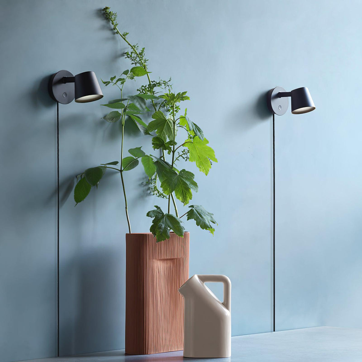 Tirwen moderne minimalistisk væglampe med stik