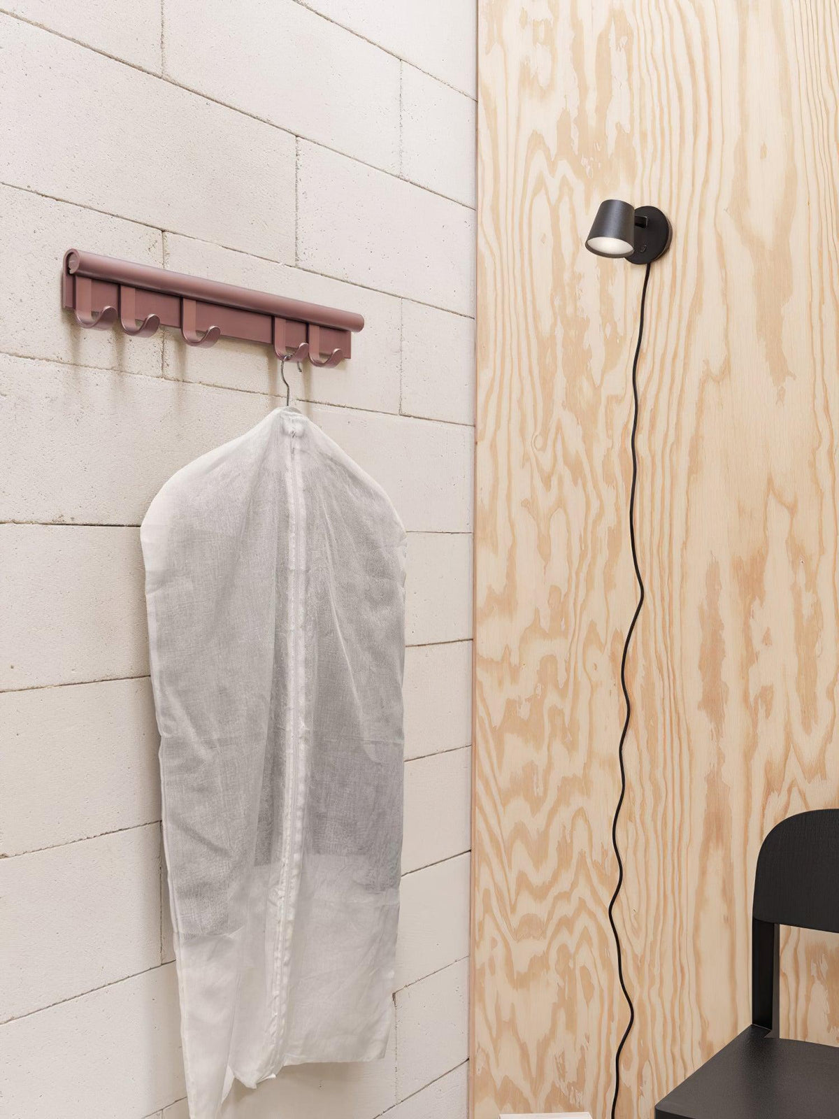Tirwen moderne minimalistisk væglampe med stik
