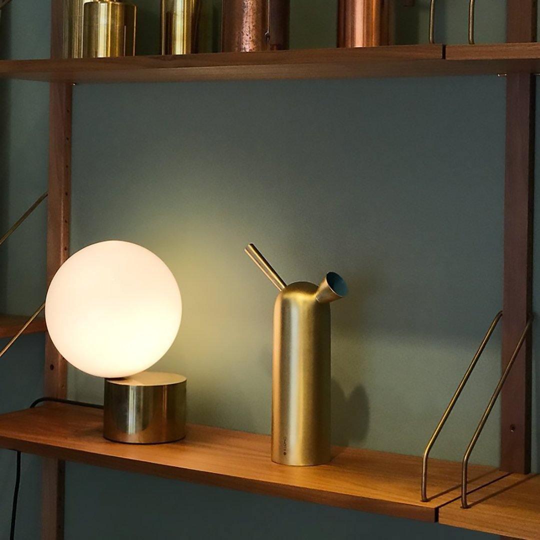 Candeeiro de mesa Eiraella industrial em vidro