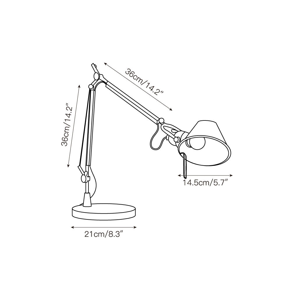 Vaskyl-bordlampe