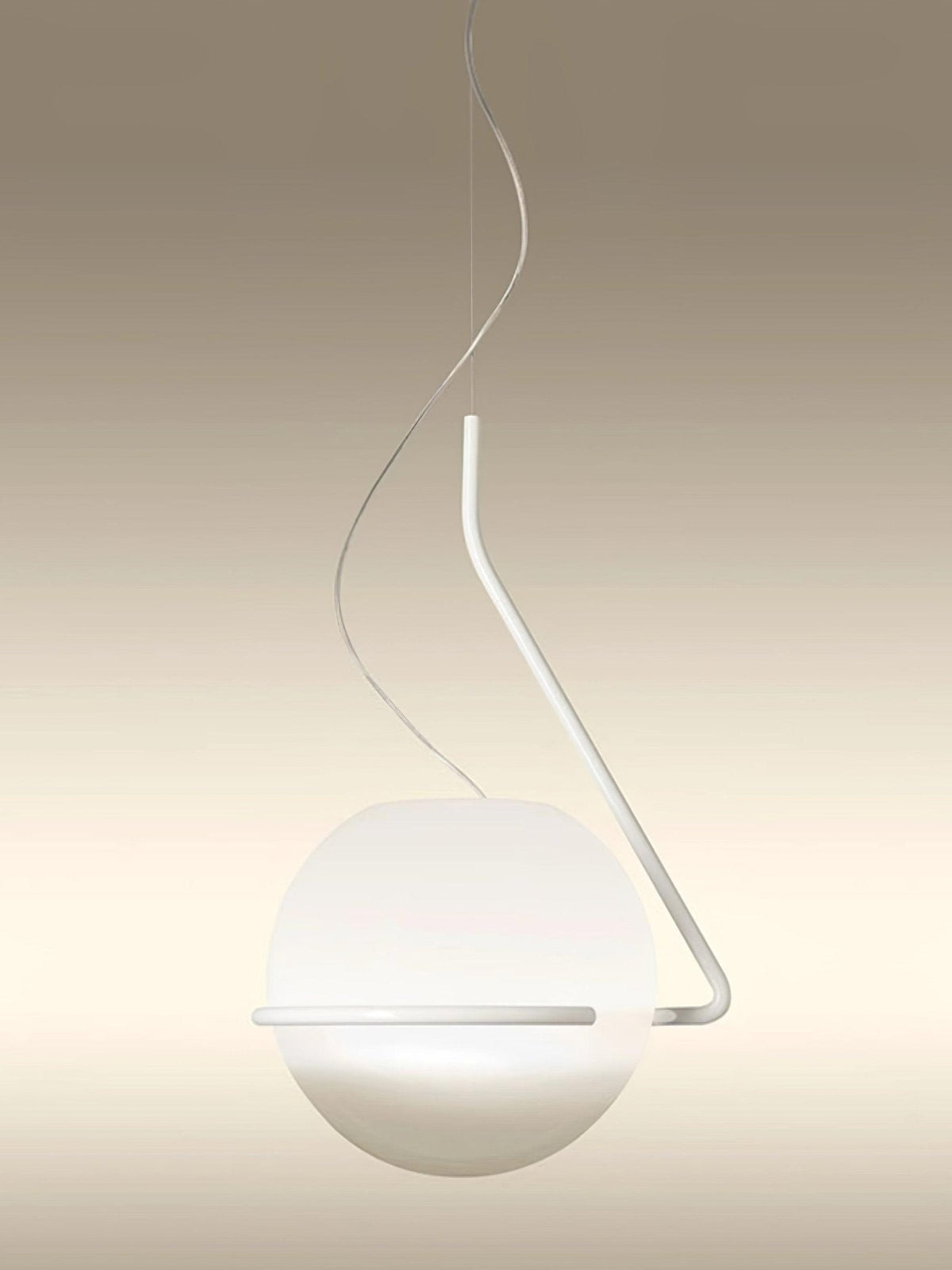 Minimalistisk cirkelformad pendellampa