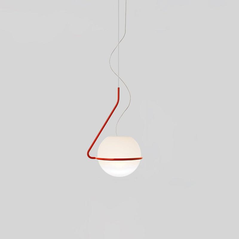 Minimalistisk cirkelformad pendellampa