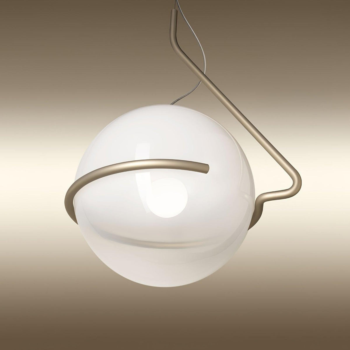 Minimalistisk cirkelformad pendellampa
