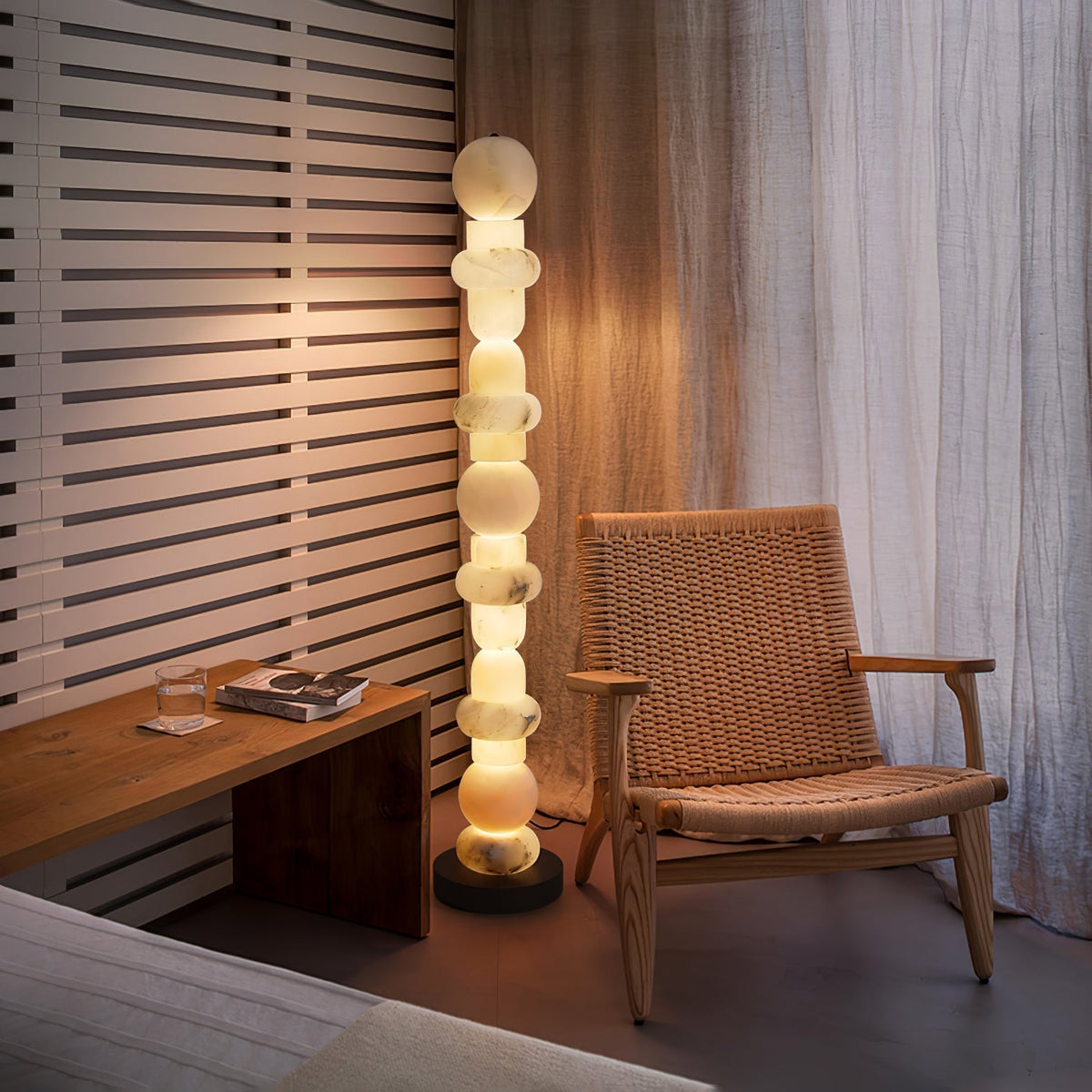 Nostix golvlampa i alabaster