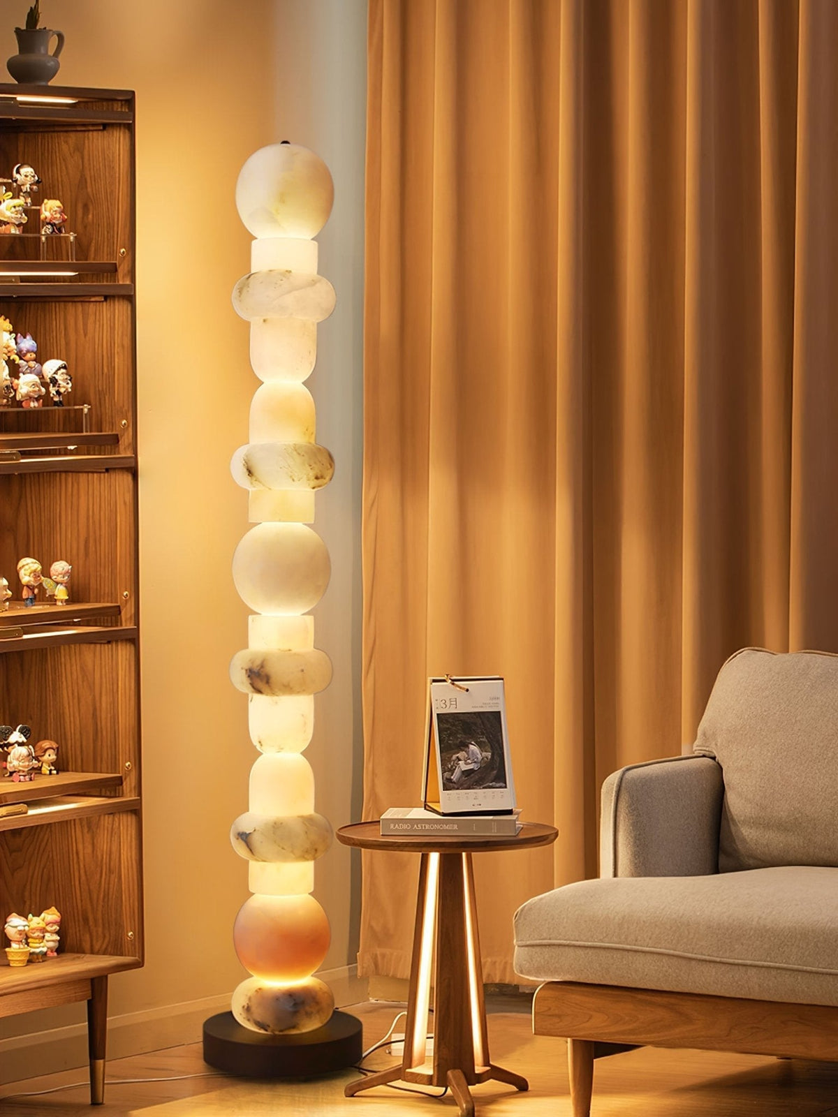 Nostix golvlampa i alabaster