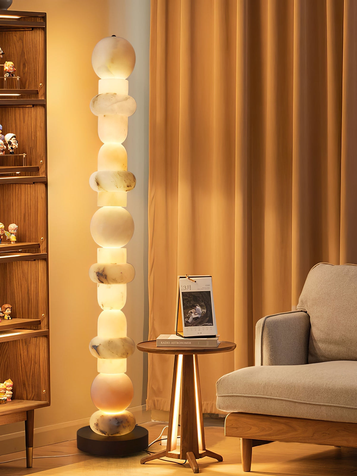 Nostix golvlampa i alabaster