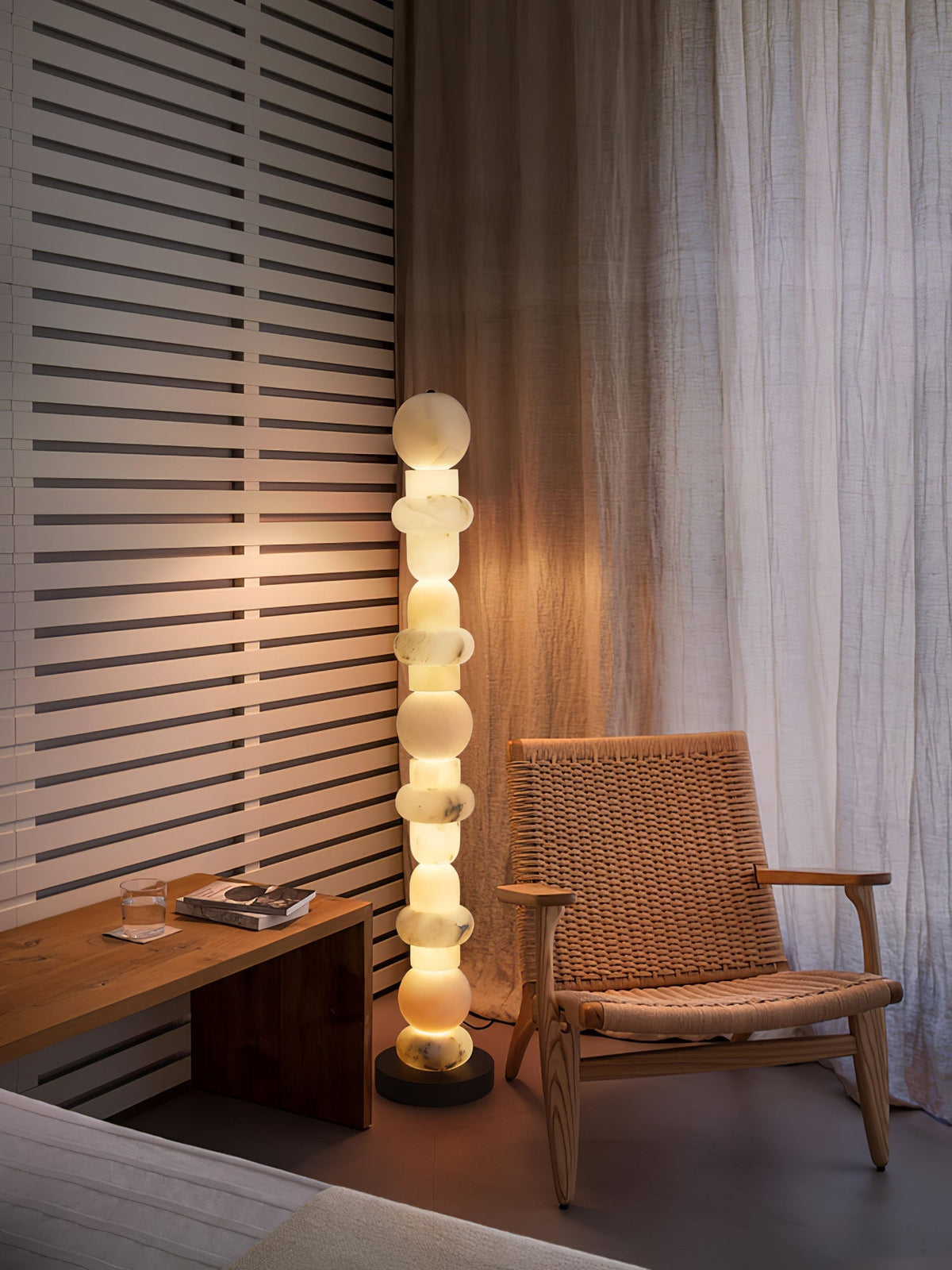Nostix golvlampa i alabaster