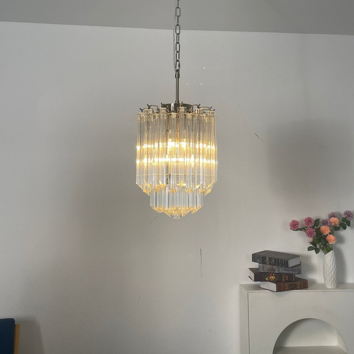 Luph transparent prismaljuskrona i Murano-glas