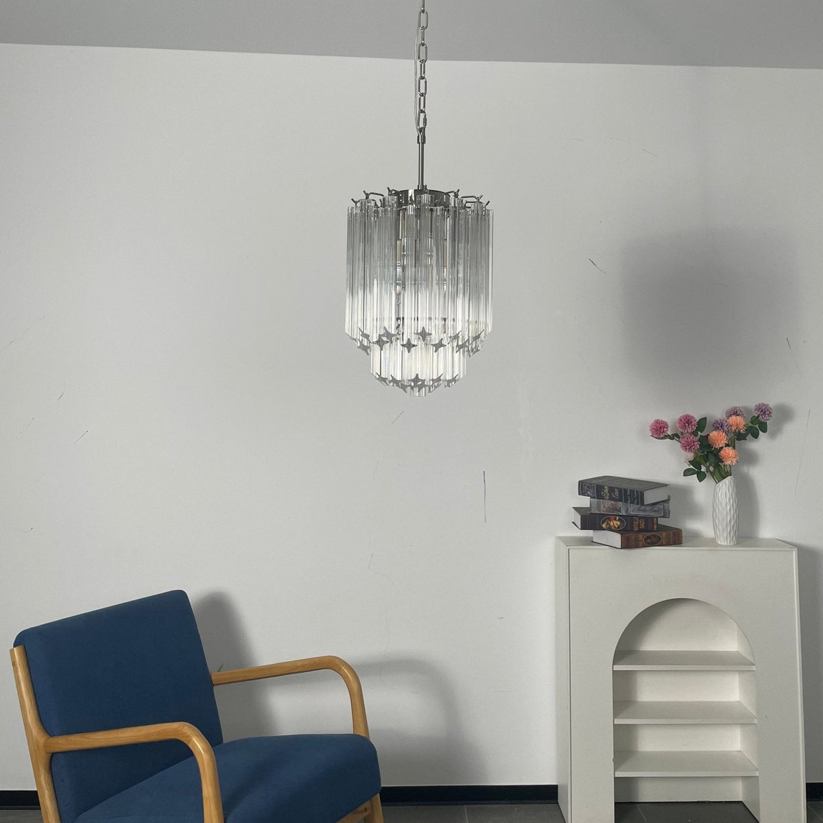 Luph transparent prismaljuskrona i Murano-glas