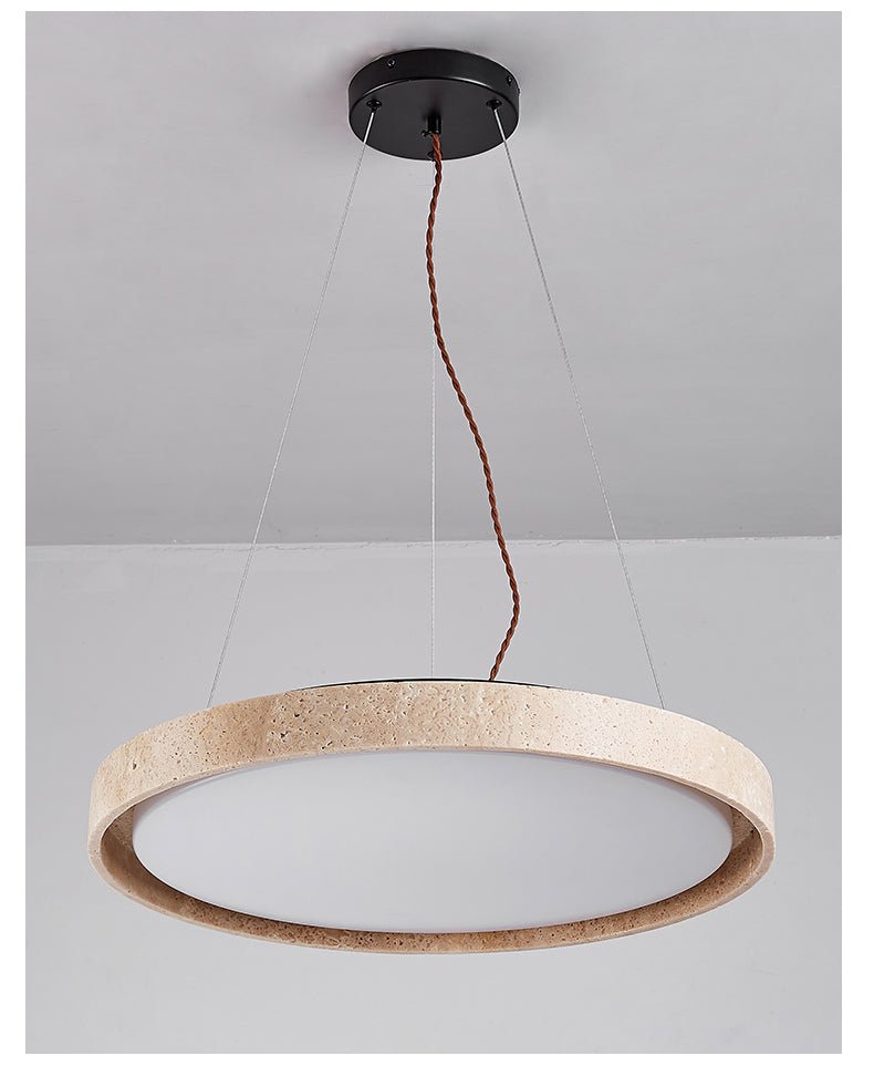 Seranena Travertin Circle LED-pendel