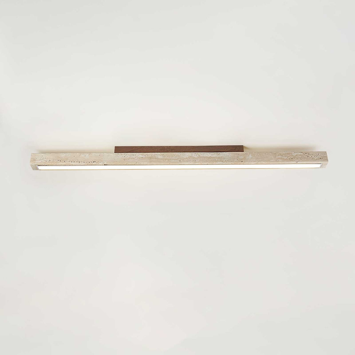 Valinian minimalistisk linjär taklampa i travertin