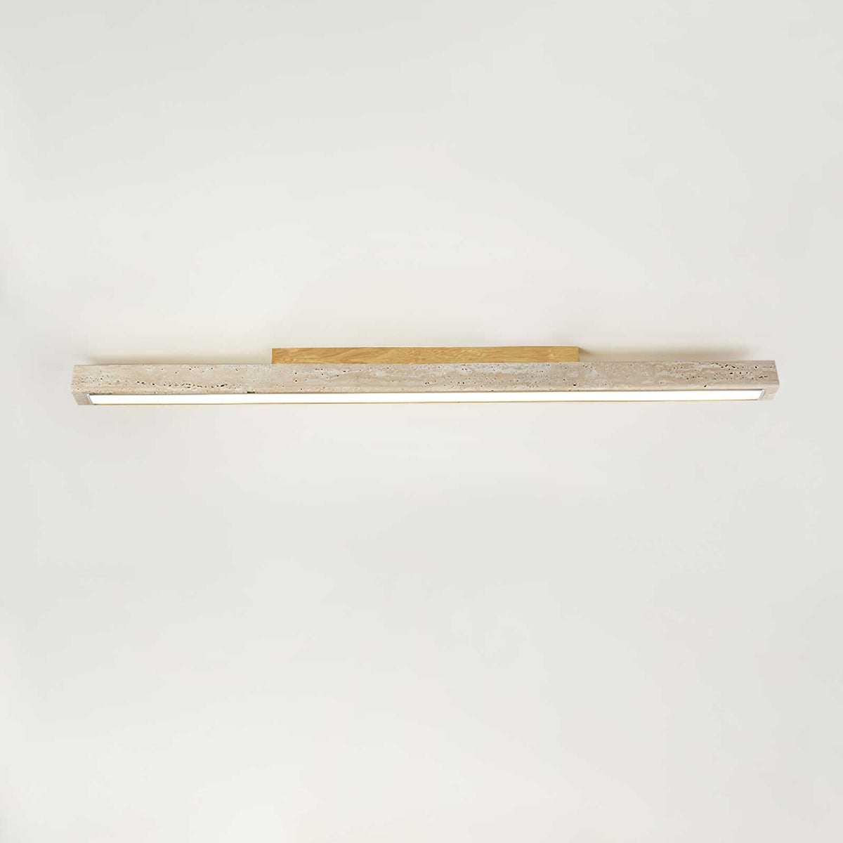 Valinian minimalistisk linjär taklampa i travertin