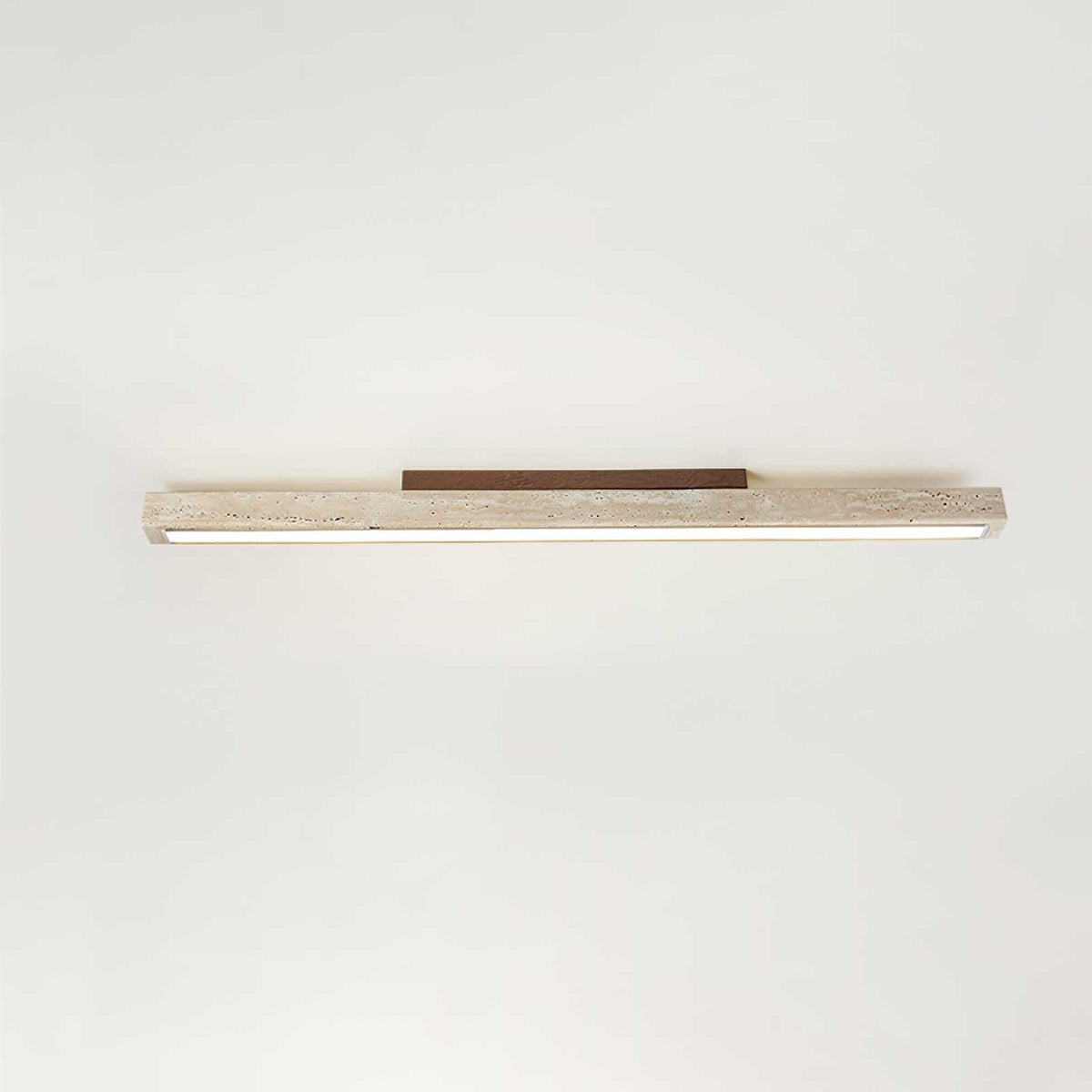 Valinian minimalistisk linjär taklampa i travertin