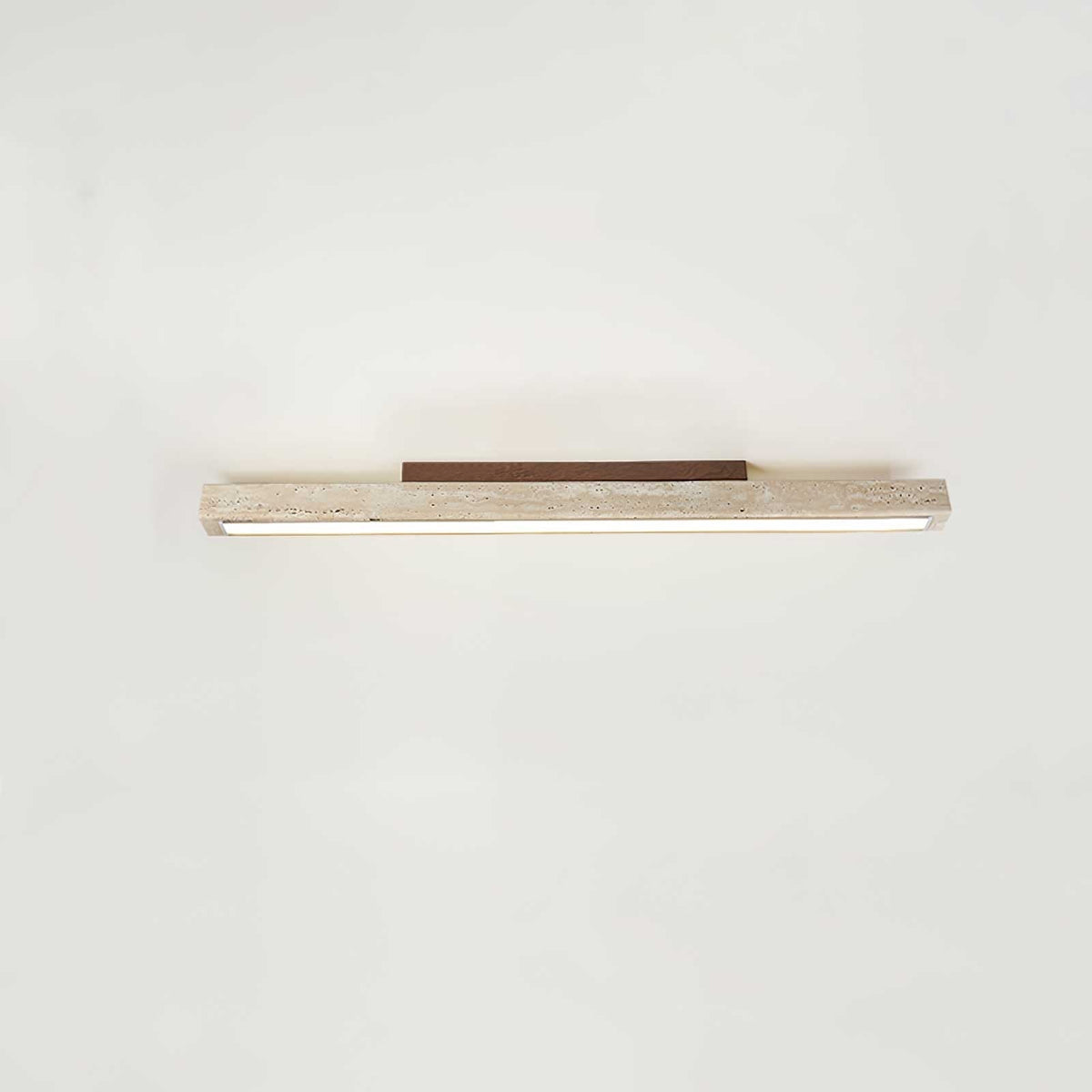 Valinian minimalistisk linjär taklampa i travertin
