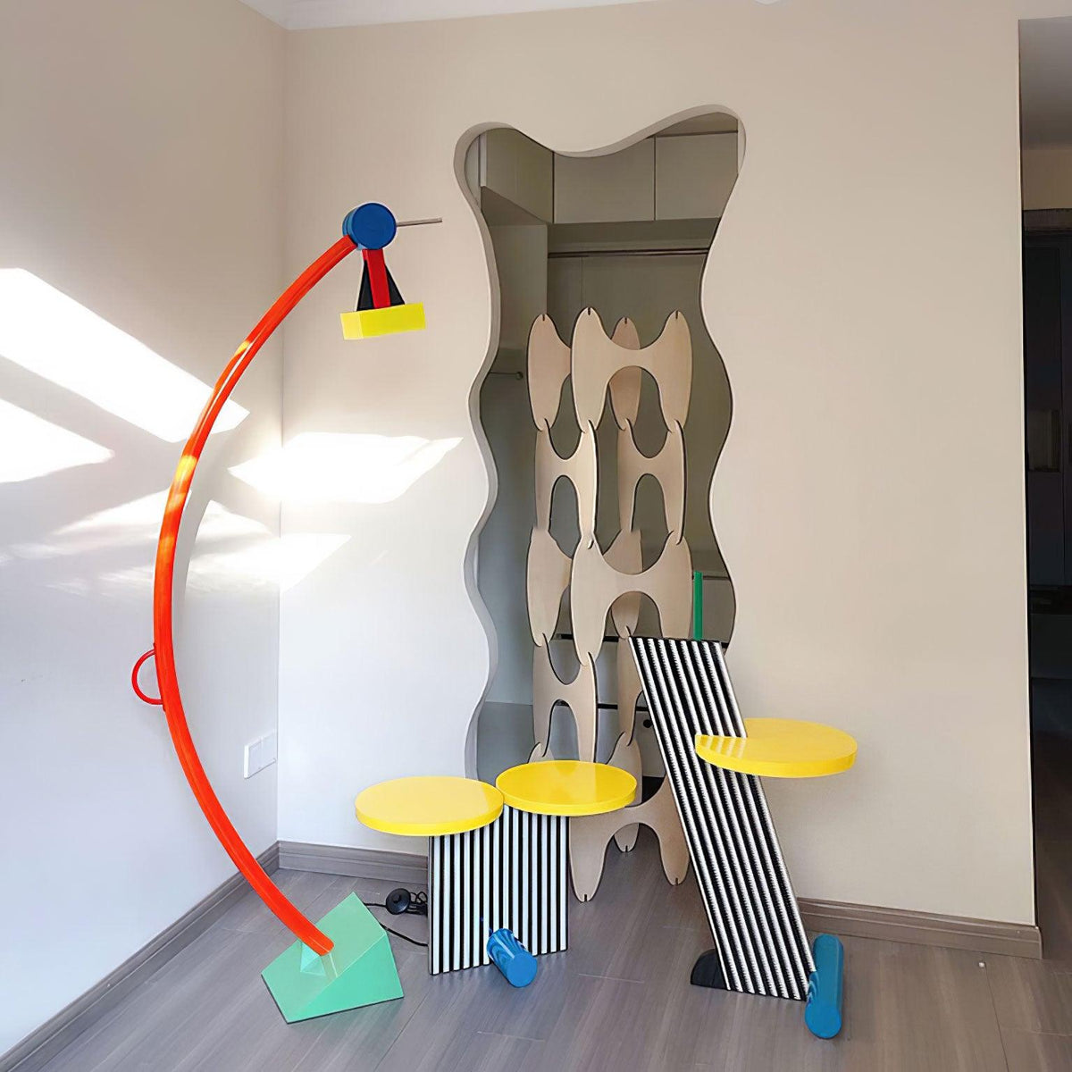 Ecori konstnärlig golvlampa i akryl