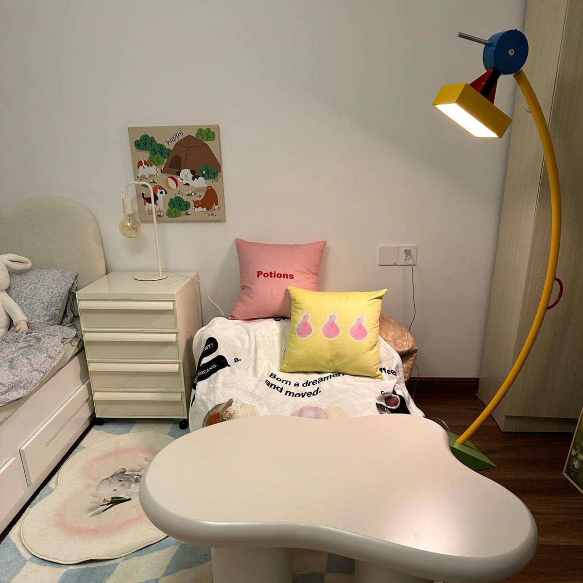 Ecori konstnärlig golvlampa i akryl