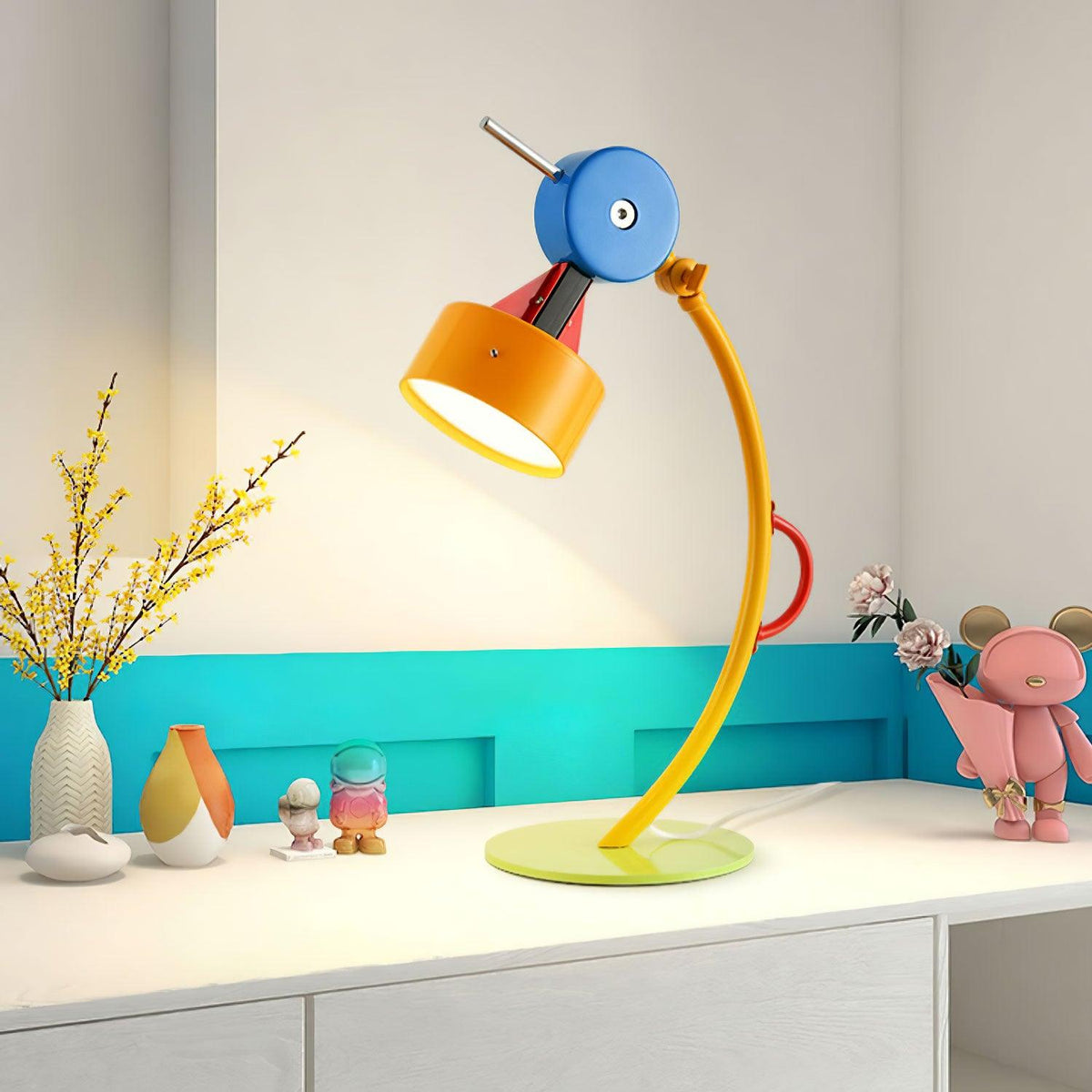 Niraneria kunstnerisk akrylbordlampe
