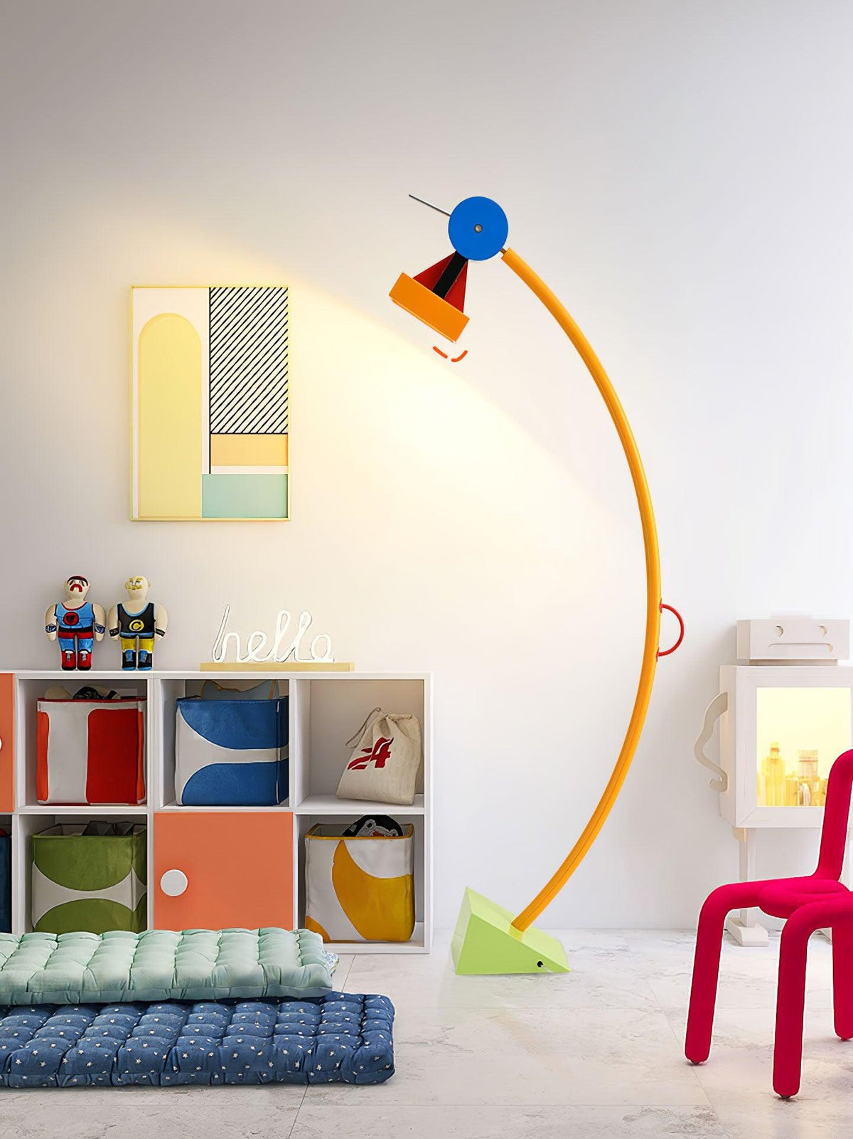 Ecori konstnärlig golvlampa i akryl