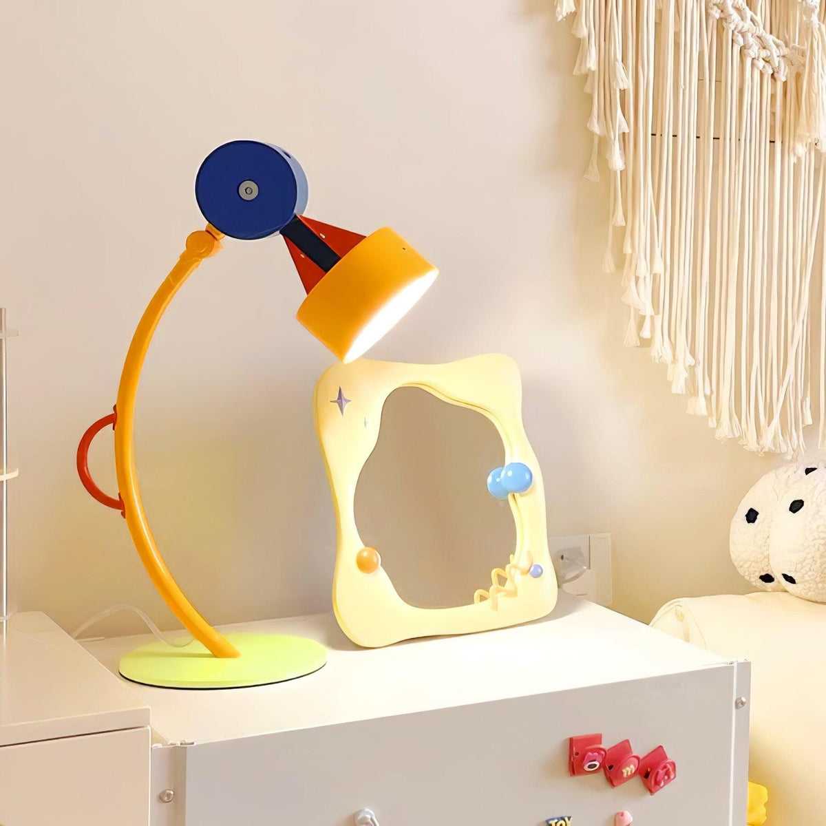 Niraneria kunstnerisk akrylbordlampe