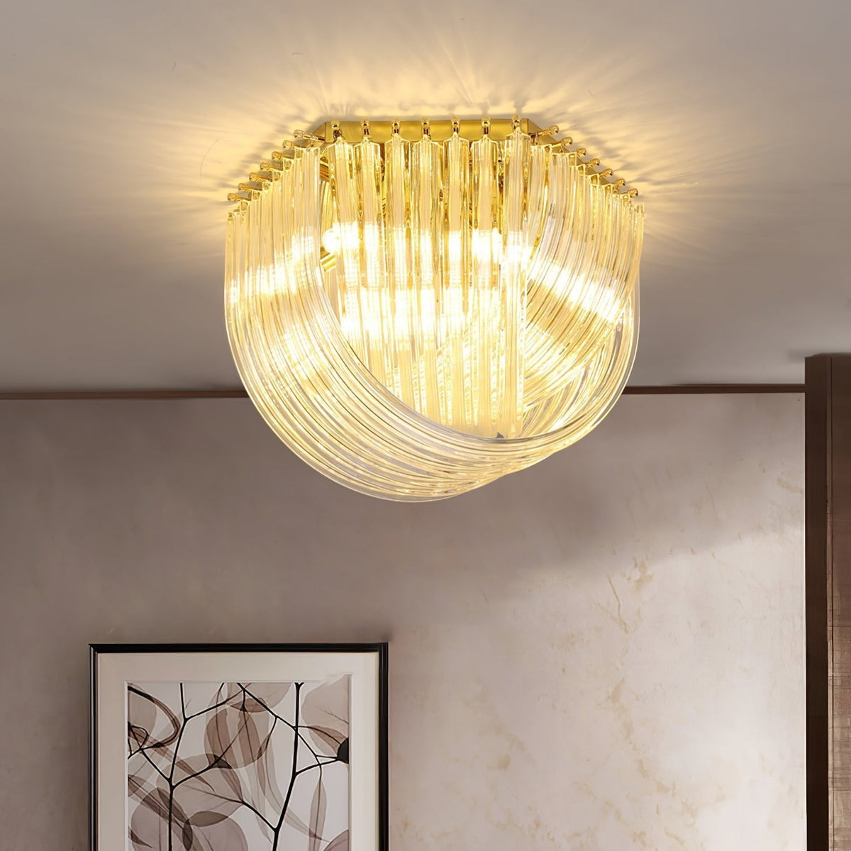 Nern postmodern lyxig taklampa i glas