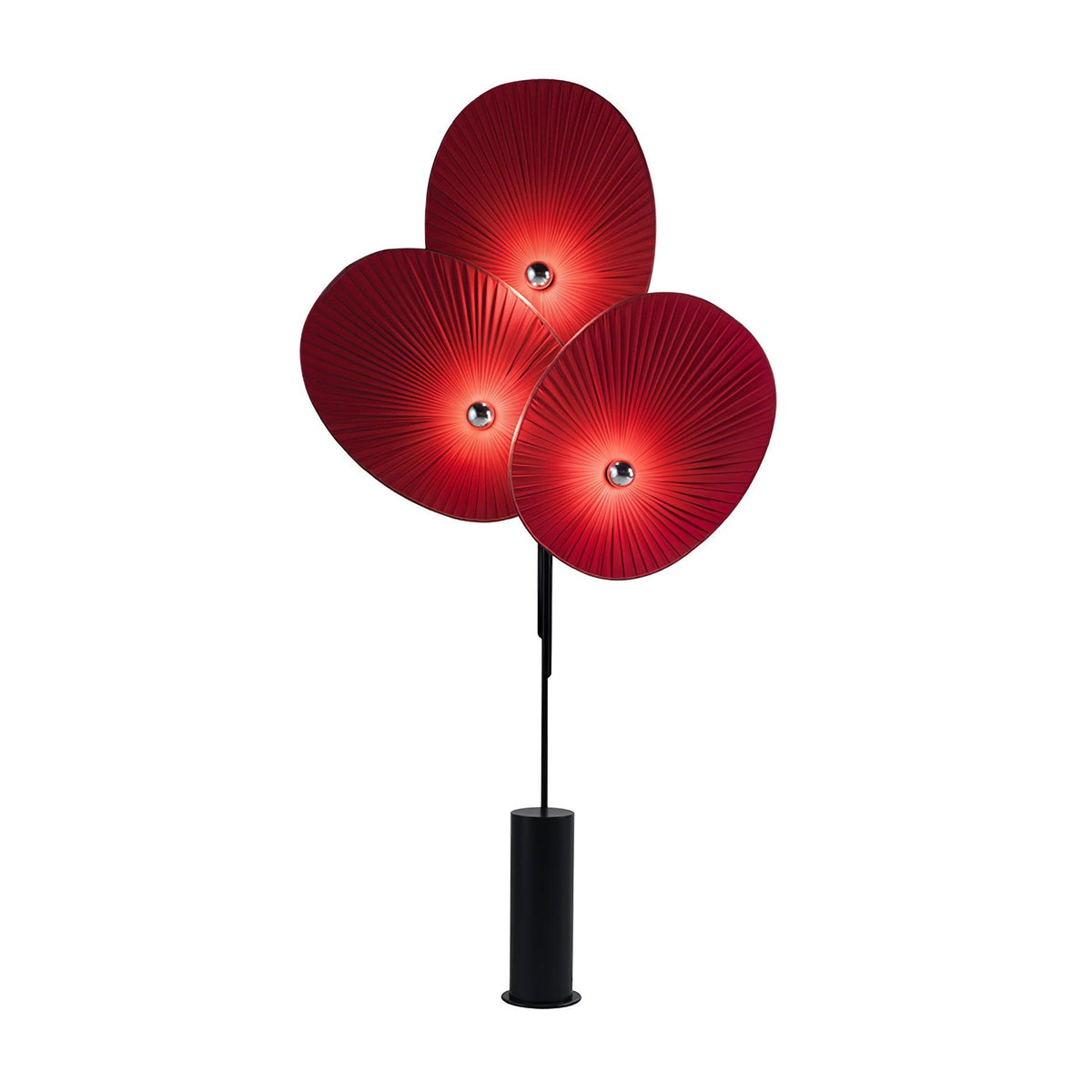 Scarlet kronblads-gulvlampe i stof