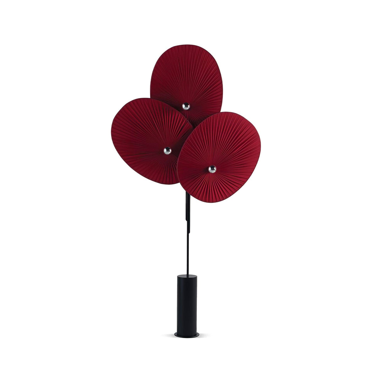 Scarlet kronblads-gulvlampe i stof
