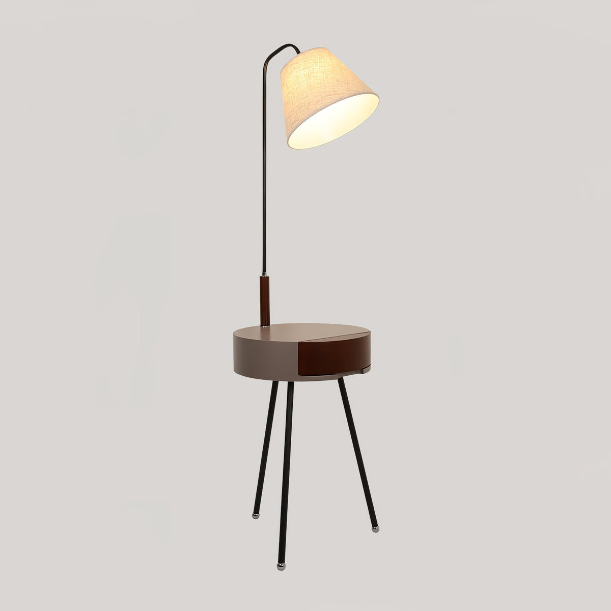 Lumo-gulvlampe i stof med treben