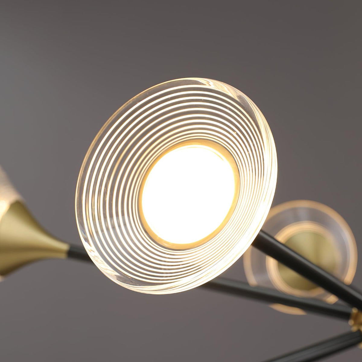 Myzoraris moderne glaslysekrone i mid-century-stil