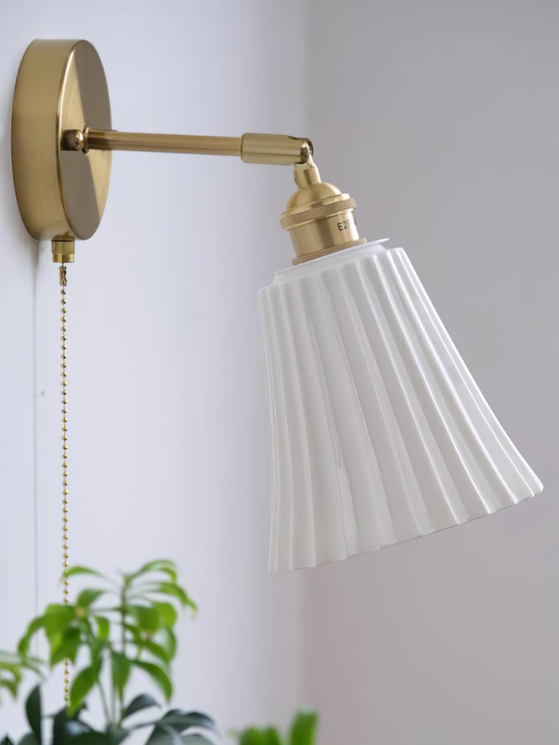 Nominex vintage vegglampi úr keramiki