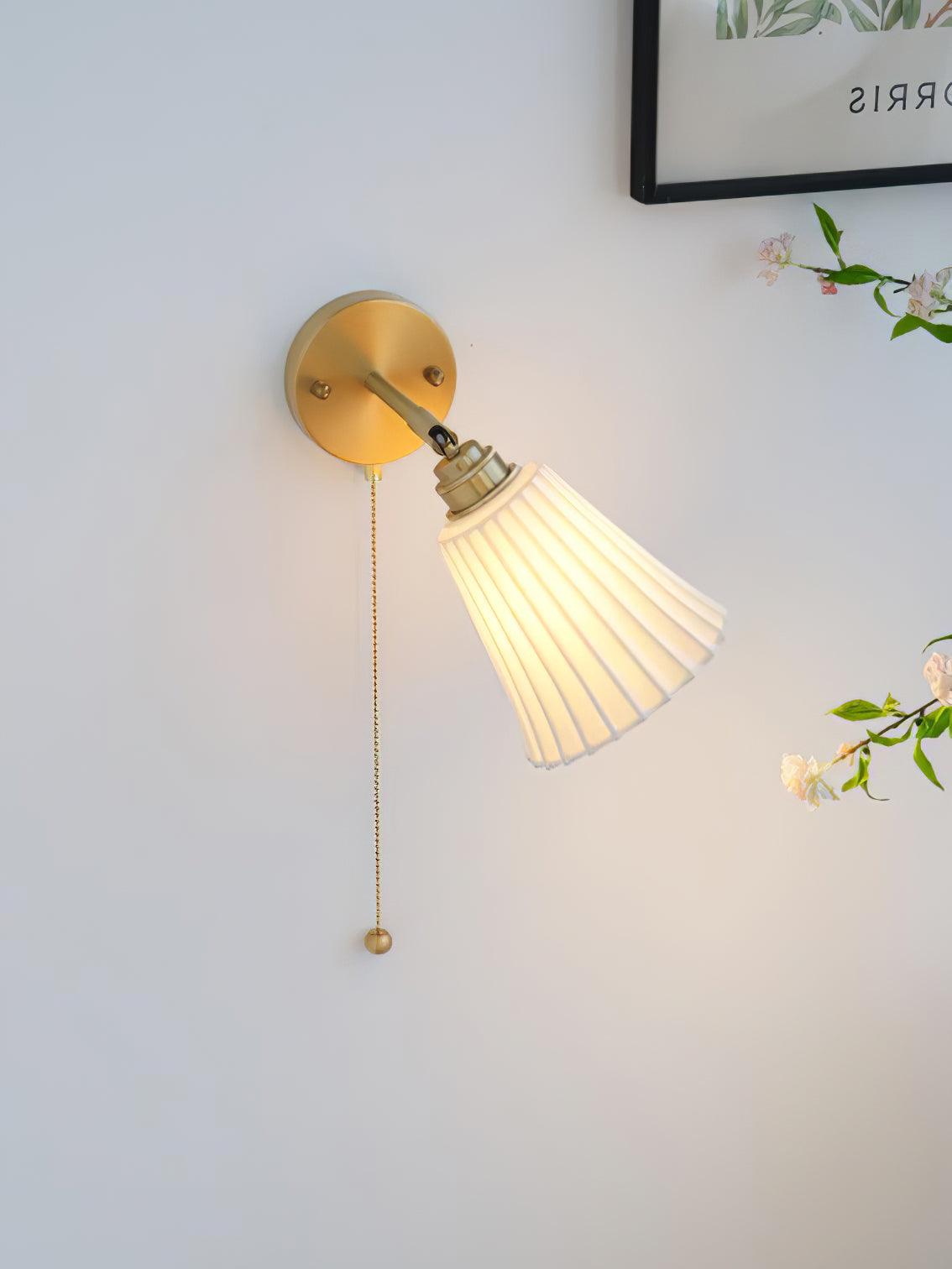 Nominex vintage vegglampi úr keramiki
