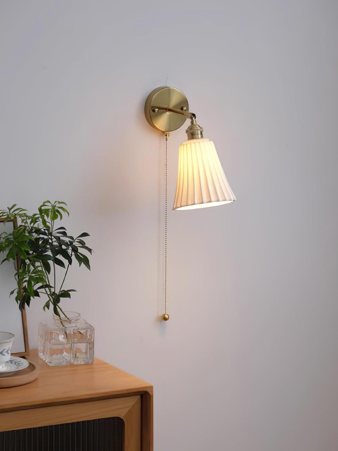 Nominex vintage vegglampi úr keramiki