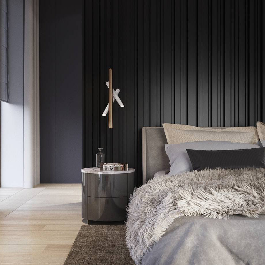 Erixon pendel med rør i aluminium, minimalistisk