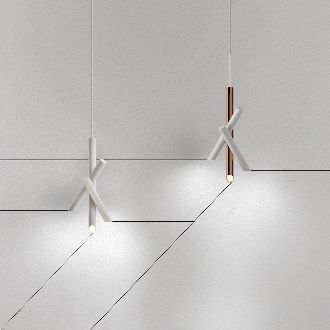 Erixon pendel med rør i aluminium, minimalistisk